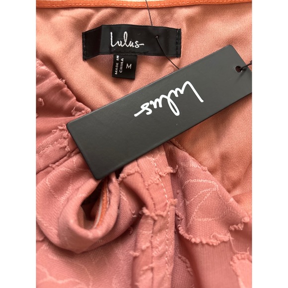 Lulus Garden of Romance Rusty Rose Burnout Maxi Dress Size M - Picture 9 of 11